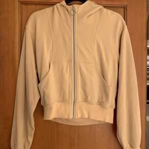 lulemon crop zip-up sweatshirt! Worn once!!!